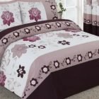 Blackcurrant Floral Design Duvet Cover & Pillowcases SEASONS