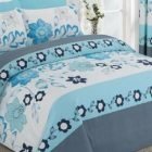 Blue Floral Design Duvet Cover & Pillowcases SEASONS