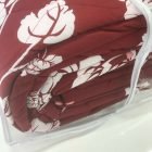 Burgundy Floral Design "QUILTED" Bedspread Comforter & Pillowcase/s CHARISMA