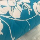 Jade Green Floral Design "QUILTED" Bedspread Comforter & Pillowcase/s CHARISMA
