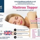 Electric Bed 2'6" x 6'6" Small Single "QUILTED" Fitted Mattress Topper