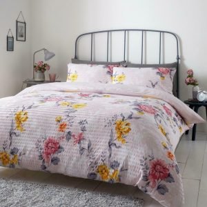 PINK Modern Floral Duvet Cover + Pillowcases ELENA