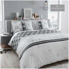 Grey Modern Duvet Cover + Pillowcases MARLOW