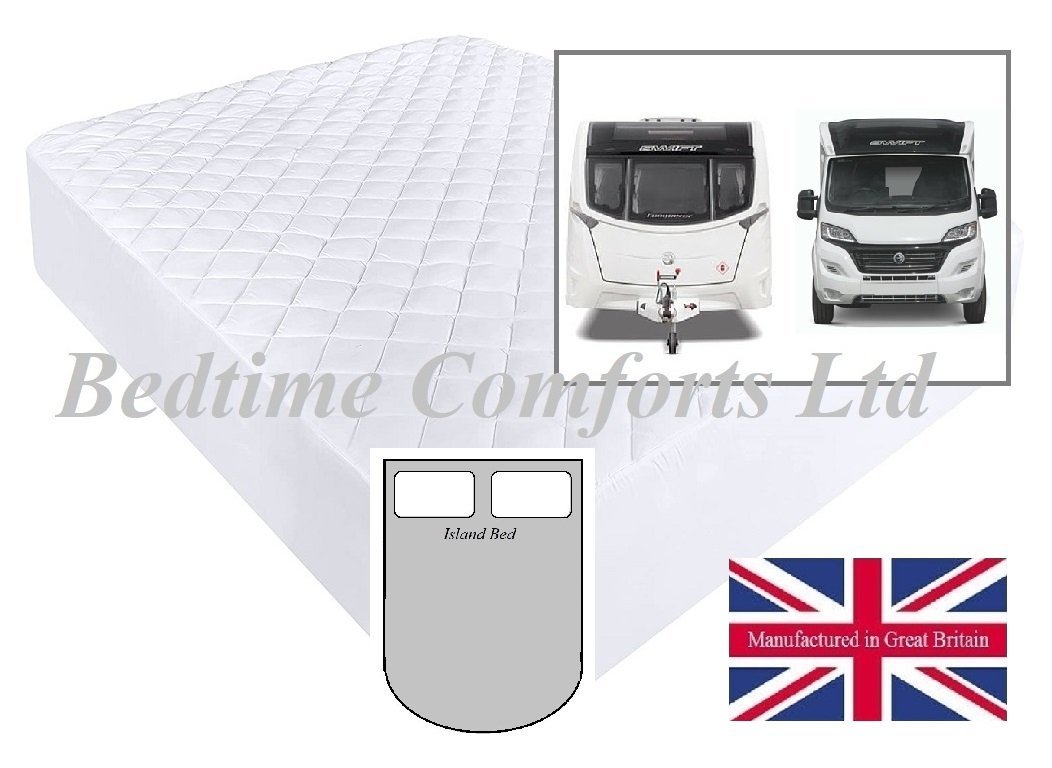 Caravan / Motor Home Fitted Mattress Protector - Island Bed Caravan / Motor Home Fitted Mattress Protector - Island Bed