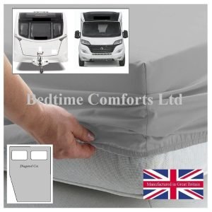 Caravan / Motor Home Fitted Sheet - Corner Cut