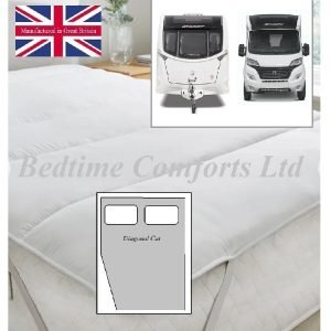 Caravan / Motorhome Mattress Topper - Corner Cut