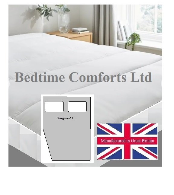 Caravan / Motor Home Fitted Mattress Quilted Topper - Corner Cut Caravan / Motor Home Fitted Mattress Quilted Topper - Corner Cut