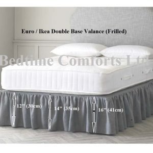 Euro / Ikea Double Base Valance (Under Mattress) Frilled