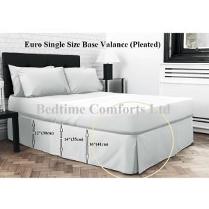 Euro / Ikea Single Pleated Base Valance (Under Mattress)