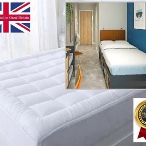 Student Bed Size 800g FITTED Mattress Topper "PREMIUM RANGE"