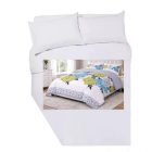 Corner Cut Off Double Duvet Cover Set - MARNA GREY