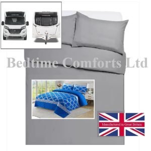 Caravan / Motor Home Duvet Cover Set - GLAMOUR BLUE