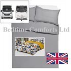 Caravan / Motor Home Duvet Cover Set - LEAVES MUSTARD