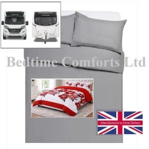Caravan / Motor Home Duvet Cover Set - MARNA RED