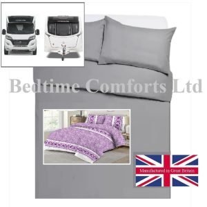 Caravan / Motor Home Duvet Cover Set - SWIRL PINK