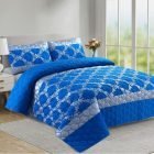 Duvet Cover Set - 300 Thread Count - GLAMOUR BLUE