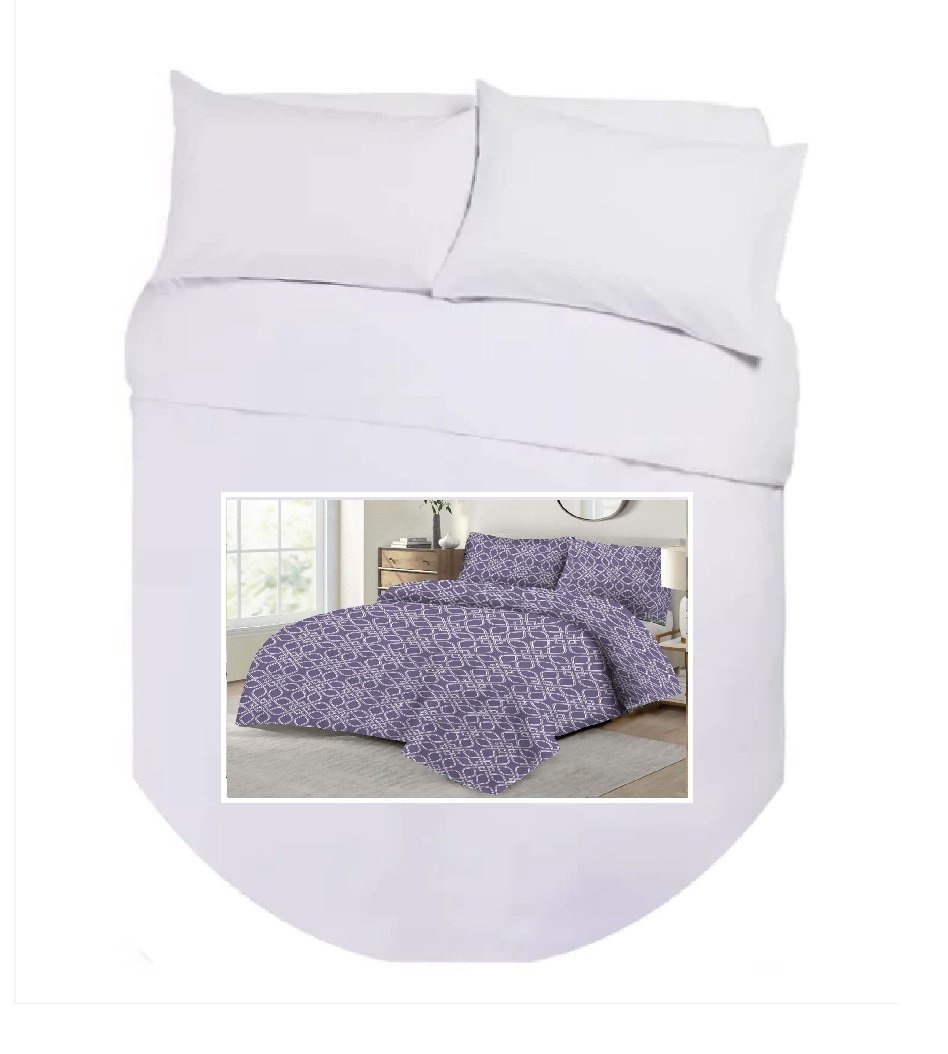 ISLAND BED DUVET COVER LADA LILAC