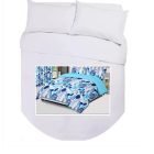 Island Bed Double Duvet Cover Set - BLUE LEAVES