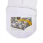Island Bed Double Duvet Cover Set - MUSTARD LEAVES