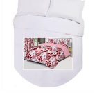 Island Bed Double Duvet Cover Set - RED LEAVES
