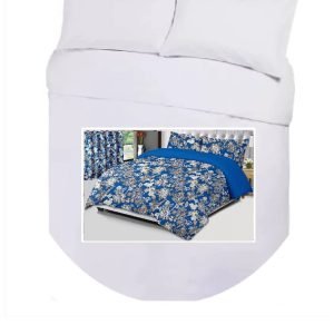 Island Bed Double Duvet Cover Set - MADRID BLUE