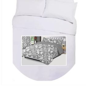 Island Bed Double Duvet Cover Set - MADRID GREY
