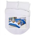 Island Bed Double Duvet Cover Set - BLUE MARNA