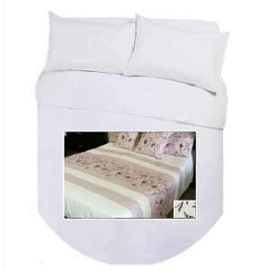 Island Bed Double Duvet Cover Set - BUTTERFLY PINK