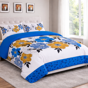 IKEA / EURO SIZE Duvet Cover Set - GLAMOUR- BLUE