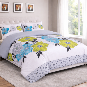 IKEA / EURO SIZE Duvet Cover Set - MARNA- GREY
