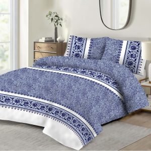 Duvet Cover Set - 300 Thread Count - SWIRL BLUE