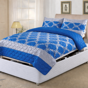 Adjustable Bed Duvet Cover Set - GLAMOUR - BLUE