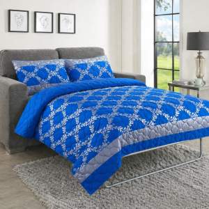 Sofa Bed Duvet Cover Set-GLAMOUR - BLUE