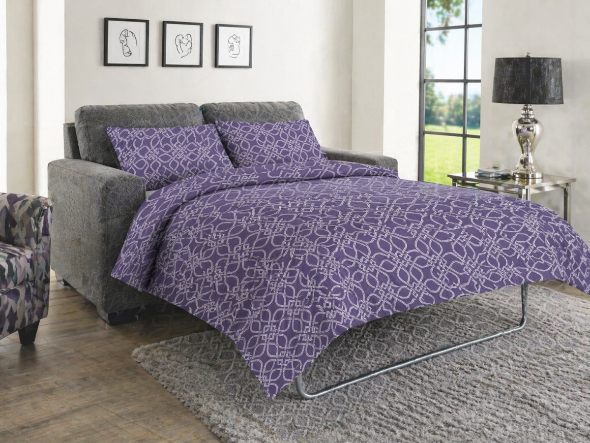 LADA LILAC SOFA BED Sofa Bed Duvet Cover Set - LADA - LILAC