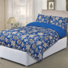 Adjustable Bed Duvet Cover Set - MADRID - BLUE