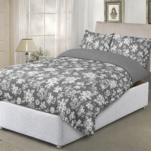Adjustable Bed Duvet Cover Set - MADRID - GREY