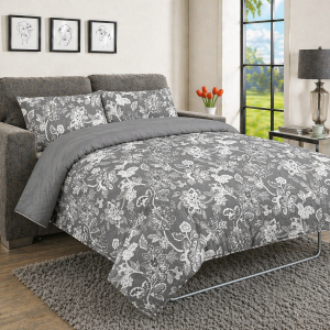 Sofa Bed Duvet Cover Set - MADRID - GREY
