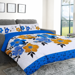 Sofa Bed Duvet Cover Set - MARNA - BLUE