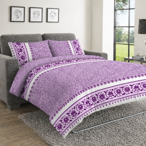Sofa Bed Duvet Cover Set-SWIRL-PINK