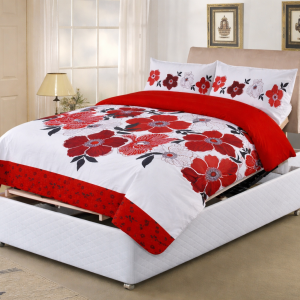 Adjustable Bed Duvet Cover Set - MARNA RED