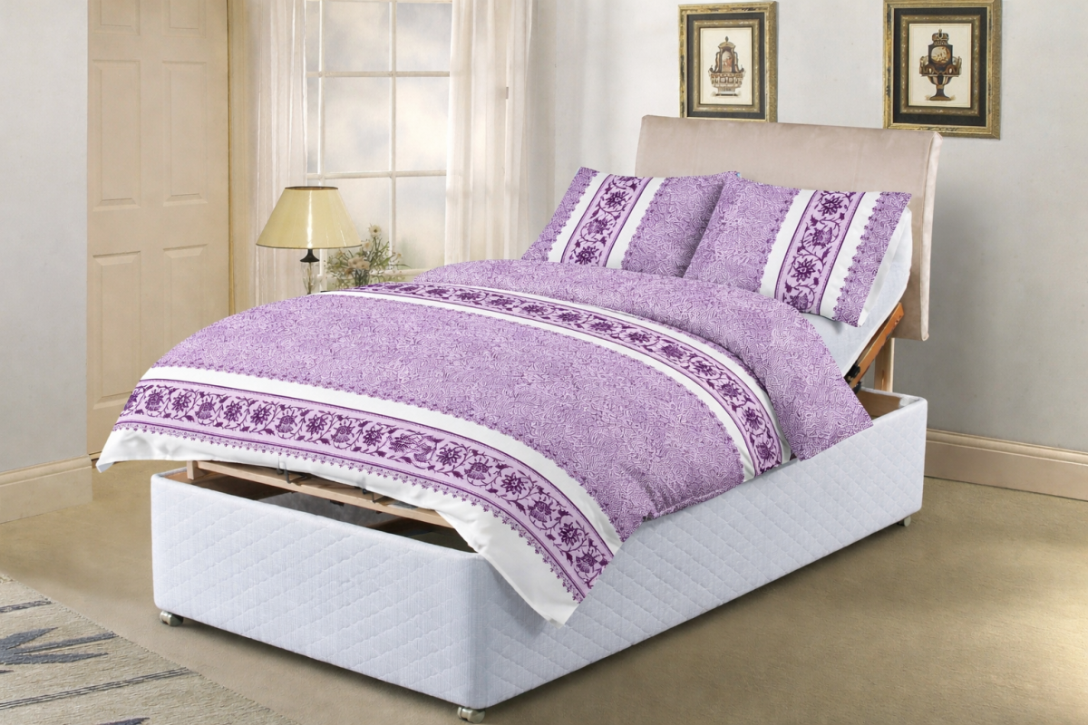 SWIRL PINK Adjustable Bed Duvet Cover Set - SWIRL-PINK