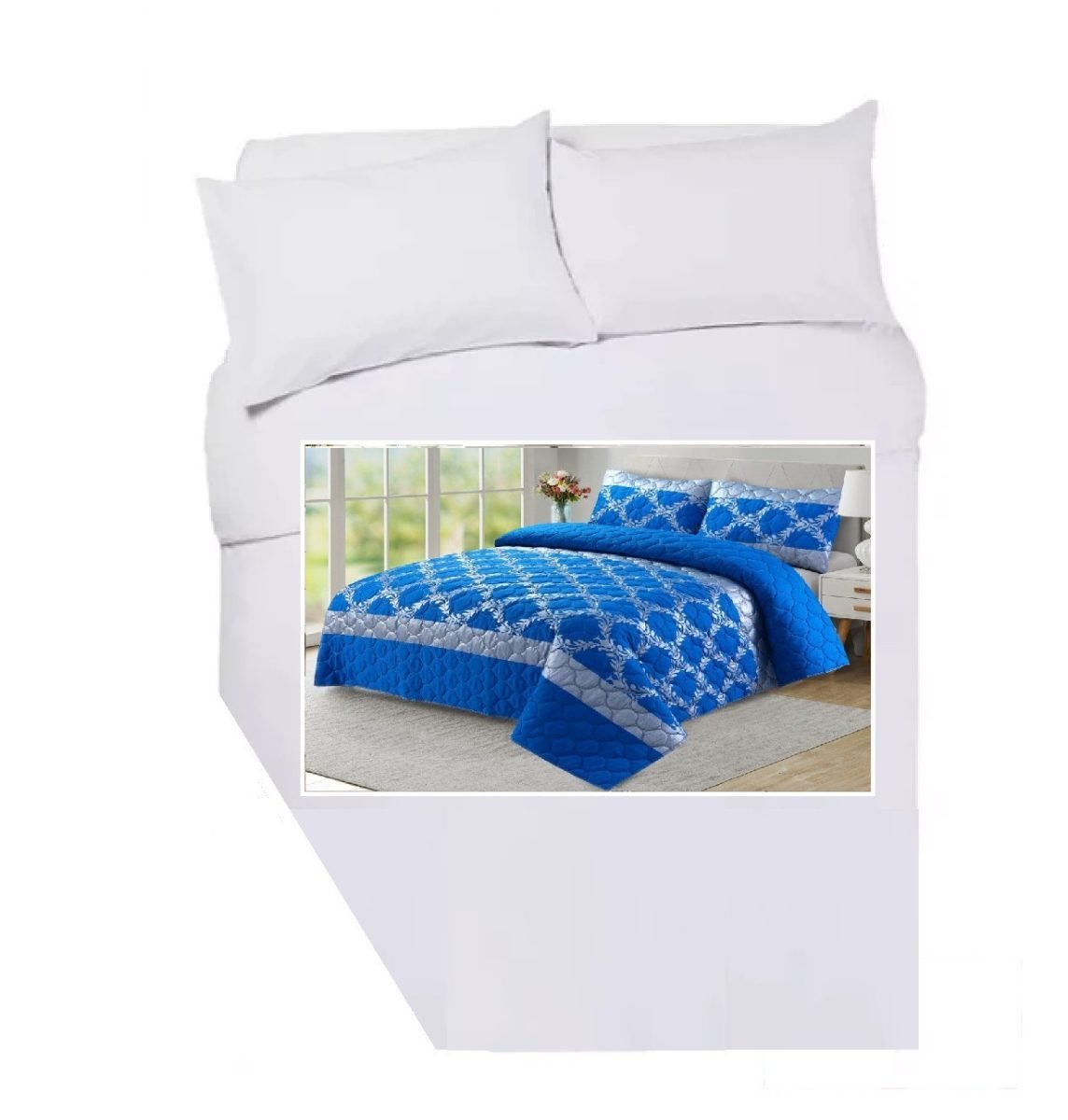 CARAVAN DUVET COVER BLUE GLAMOUR LH