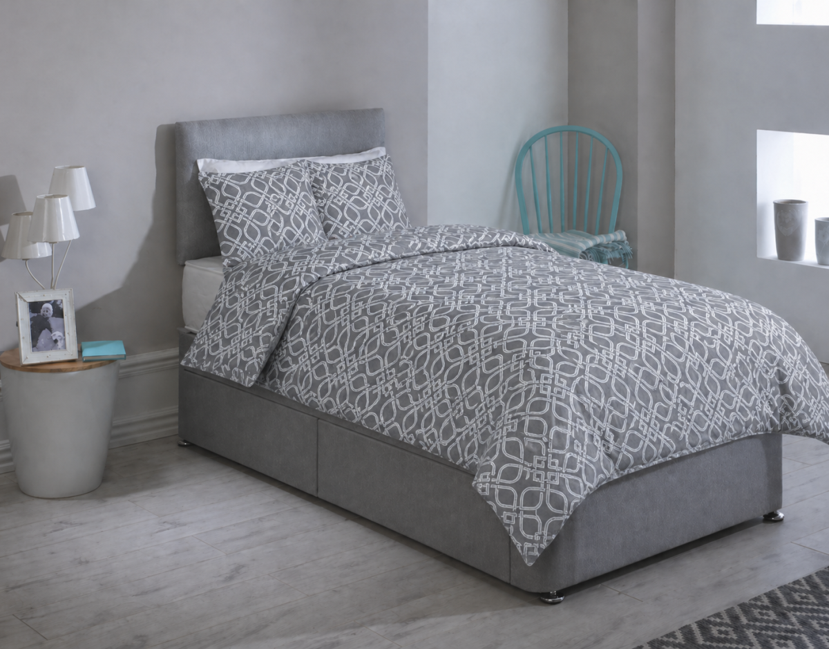 LADA GREY Shorty Bed Duvet Cover Set - LADA - GREY