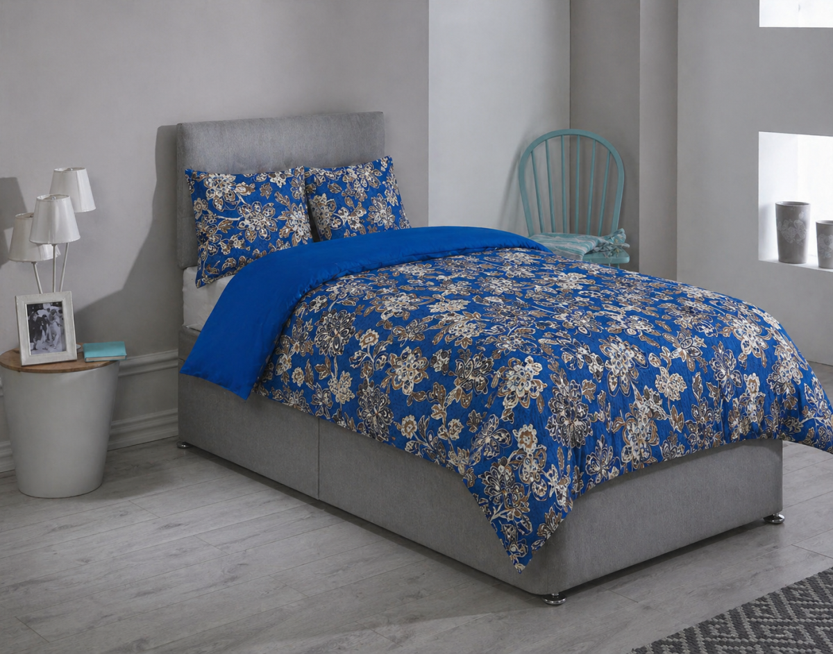 MADRID BLUE Shorty Bed Duvet Cover Set - MADRID - BLUE