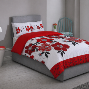 Shorty Bed Duvet Cover Set - MARNA - RED