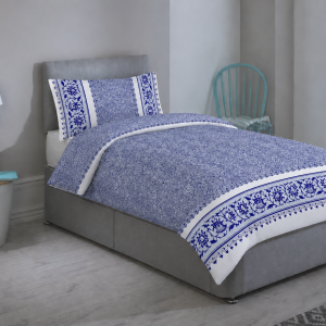 Shorty Bed Duvet Cover Set - SWIRL - BLUE