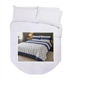 Island Bed Double Duvet Cover Set - BLUE WAVE